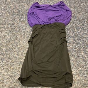 purple Colorblock Dress sz. 7 NWT